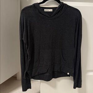 Abercrombie dark grey lightweight pullover hoodie